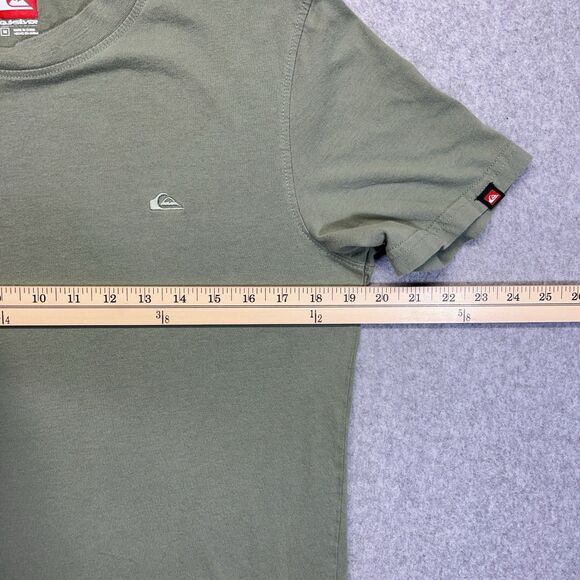 Quiksilver T-Shirt Men’s Medium Green Embroidered Logo Surf Skate Y2K - Picture 8 of 10
